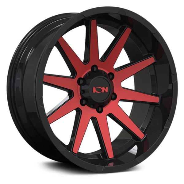 ION ALLOY® - 143 Gloss Black with Red Machined
