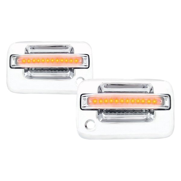 IPCW® - Front Chrome Door Handles with Amber LEDs