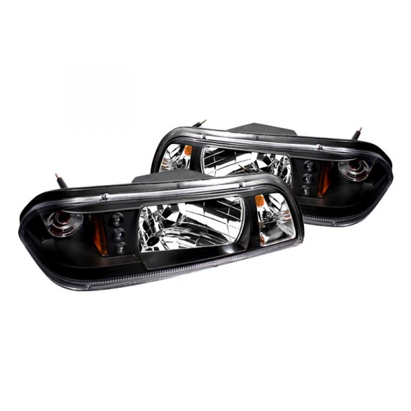 IPCW® - Black Euro Headlights with Parking LEDs, Ford Mustang