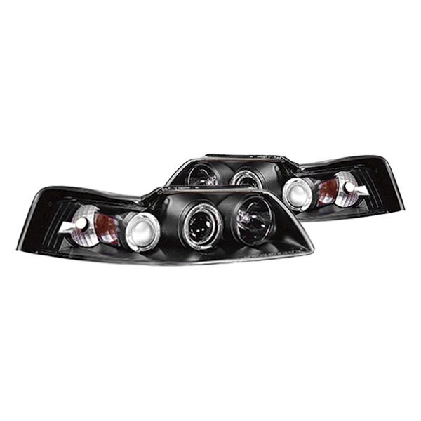 IPCW® - Black Halo Projector Headlights, Ford Mustang