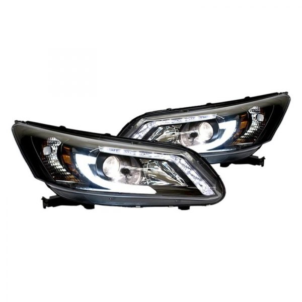 IPCW® - Black LED DRL Bar Projector Headlights, Honda Accord