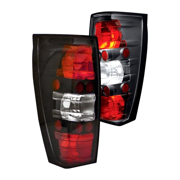 IPCW® - Bermuda Black/Red Euro Tail Lights, Cadillac Escalade