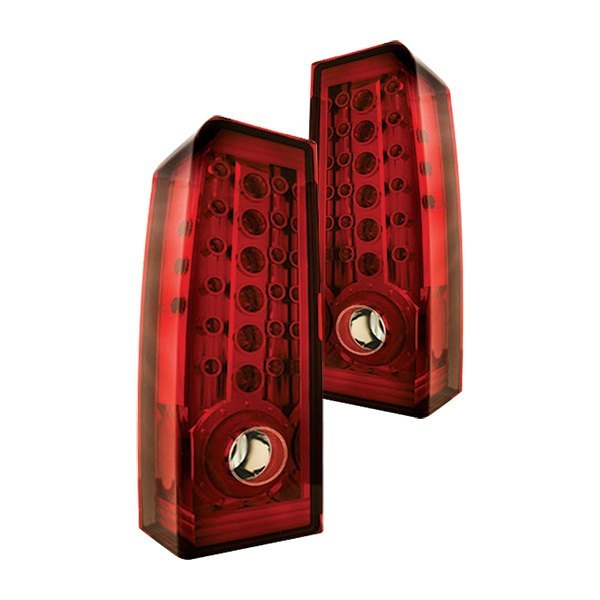 IPCW® - Chrome/Ruby Red LED Tail Lights, Hummer H3