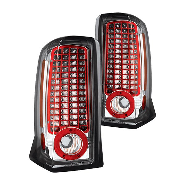 Pair IPCW LEDT-305C Crystal Clear LED Tail Lamp 