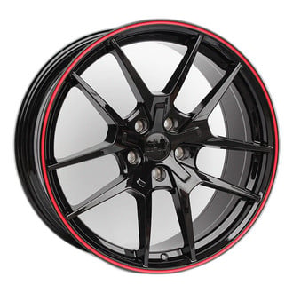 IPW® - W301 Gloss Black with Red Lip
