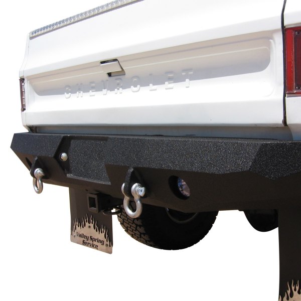 Iron Bull Bumpers® 101 Full Width Black Rear HD Bumper W/O Hitch Receiver