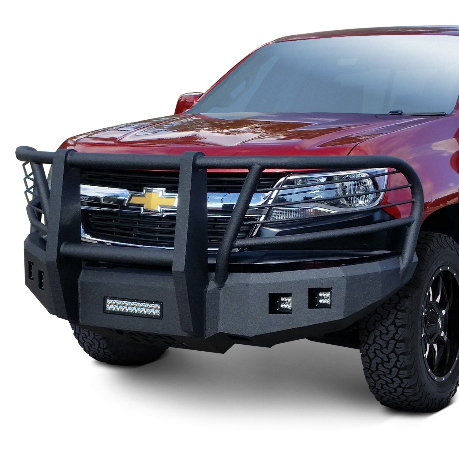 Iron Bull Bumpers® - Nissan Frontier 2005 Full Width Black Front HD ...