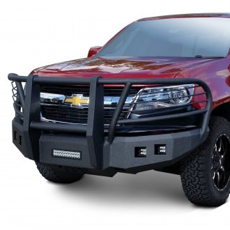 Iron Bull Bumpers® - Full Width Black Front HD Bumper with Carnage Guard