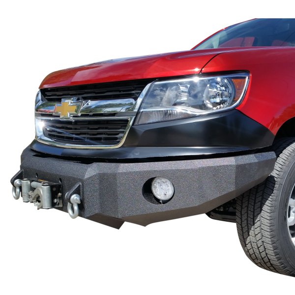 Iron Bull Bumpers® - Chevy Colorado 2021 Full Width Black Front Winch ...