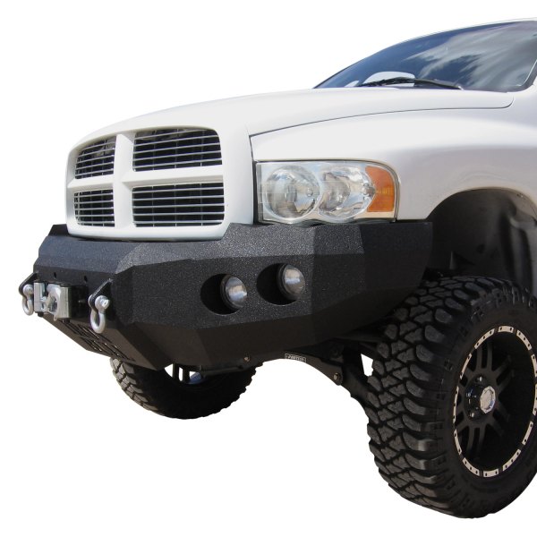 Iron Bull Bumpers® Dodge Ram 1500 2500 3500 2003 Full Width Black Front Winch Hd Bumper