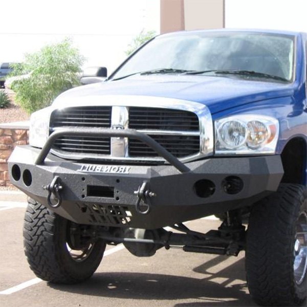 Iron Bull Bumpers® - Dodge Ram 2006 Full Width Black Front Winch HD ...