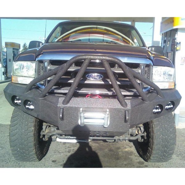 Iron Bull Bumpers® - Full Width Front HD Black Bumper 