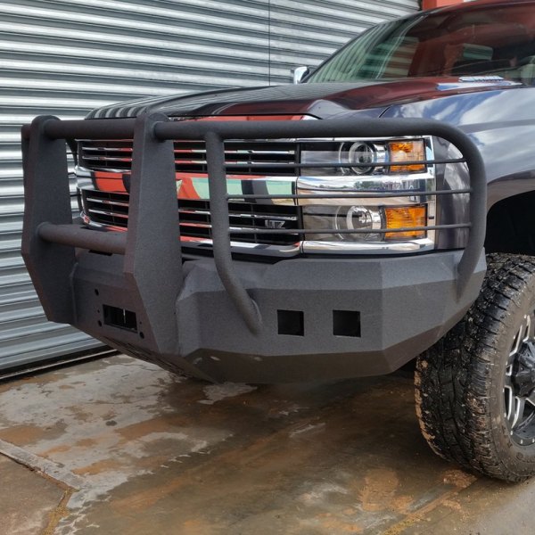 Iron Bull Bumpers® - Full Width Front HD Black Bumper 