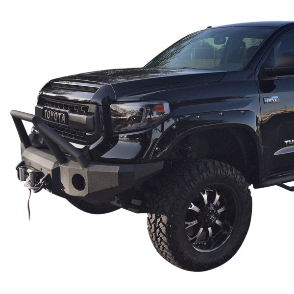 Iron Bull Bumpers® - Toyota Tundra 2015 Full Width Black Front Winch HD ...