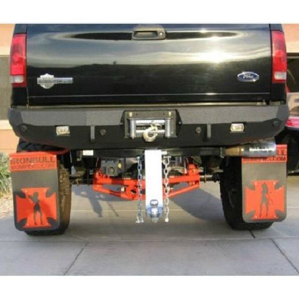 Iron Bull Bumpers® - Full Width Rear HD Black Bumper 