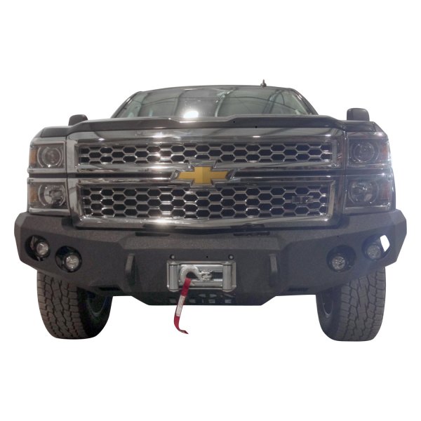 Iron Bull Bumpers® Chevy Silverado 1500 2014 Full Width Black Front Winch Hd Bumper