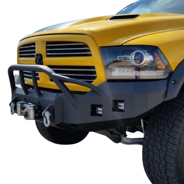 Iron Bull Bumpers® - Full Width Front HD Black Bumper