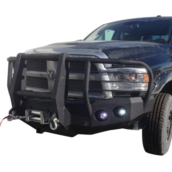 Iron Bull Bumpers® - Ram 3500 2017 Full Width Black Front Winch HD ...