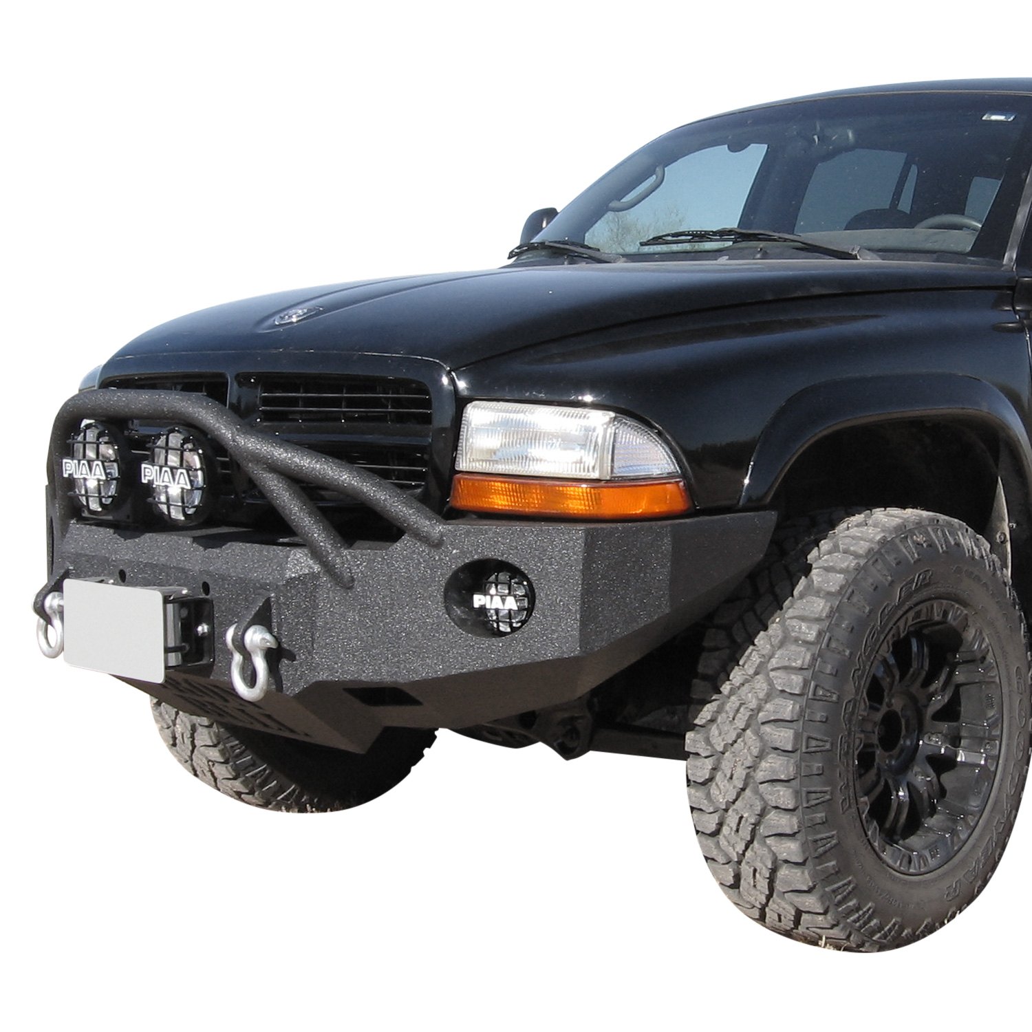 KUAFU Off-Road Steel Front Bumper WBull Bar Compatible With 1997-2004 