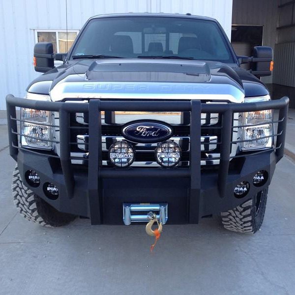 Iron Bull Bumpers® - Full Width Front HD Black Bumper 