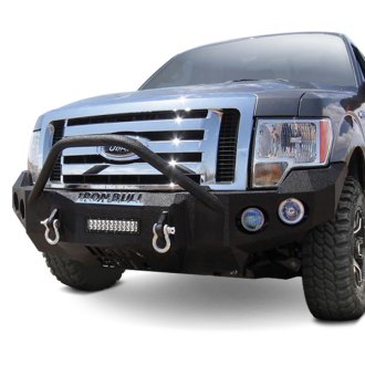 Iron Bull Bumpers® - Full Width Black Front HD Bumper with Pre-Runner Guard