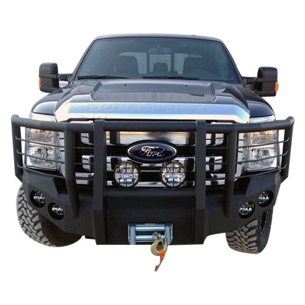 Iron Bull Bumpers® Ford F550 2005 Full Width Black Front Winch HD