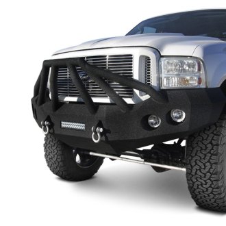 Iron Bull Bumpers® - Full Width Black Front HD Bumper with Sniper 6 Guard