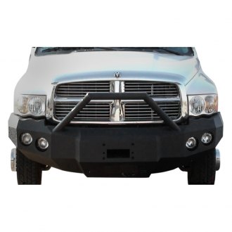 Iron Bull Bumpers® - Full Width Black Front Winch HD Bumper with Sniper Guard