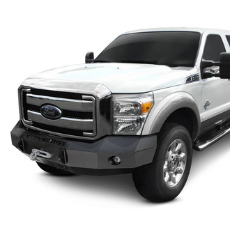 Iron Cross® - Heavy Duty Series Full Width Textured Black Front Winch HD Bumper
