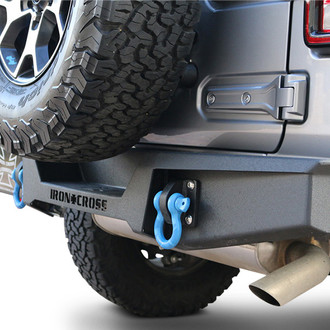 Iron Cross® - Stubby Matte Black Rear HD Bumper
