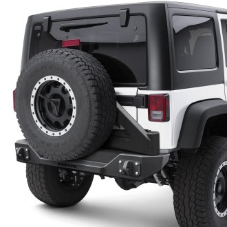 Iron Cross® - Stubby Rear HD Bumper with Tire Carrier