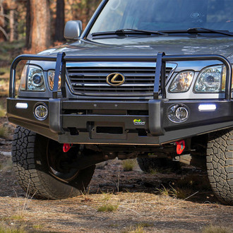 Ironman 4x4® - Classic Full Width Black Powder Coated Front Winch HD Bumper with Full Grille Guard