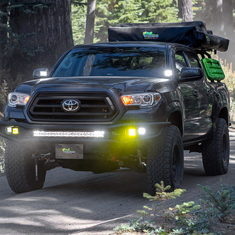 Ironman 4x4® - Raid Full Width Black Powder Coated Front Winch Pre-Runner Bumper