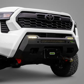 Ironman 4x4® - Raid Stubby Black Powder Coated Front Winch HD Bumper