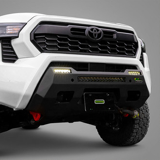 Ironman 4x4® - Raid Stubby Black Powder Coated Front Winch HD Bumper