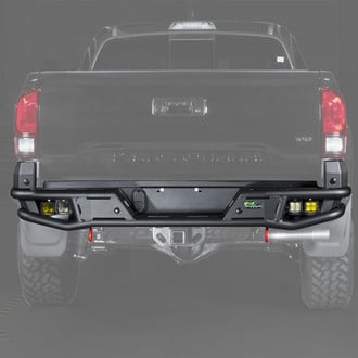 Ironman 4x4® - Raid Full Width Black Powder Coated Rear Pre-Runner Bumper
