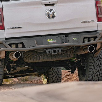 Ironman 4x4® - Raid Full Width Black Powder Coated Rear Pre-Runner Bumper
