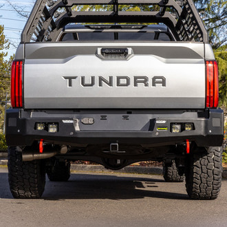 Ironman 4x4® - Apex Full Width Black Powder Coated Rear HD Bumper