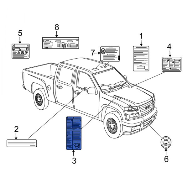 A/C System Information Label