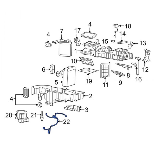 HVAC System Wiring Harness