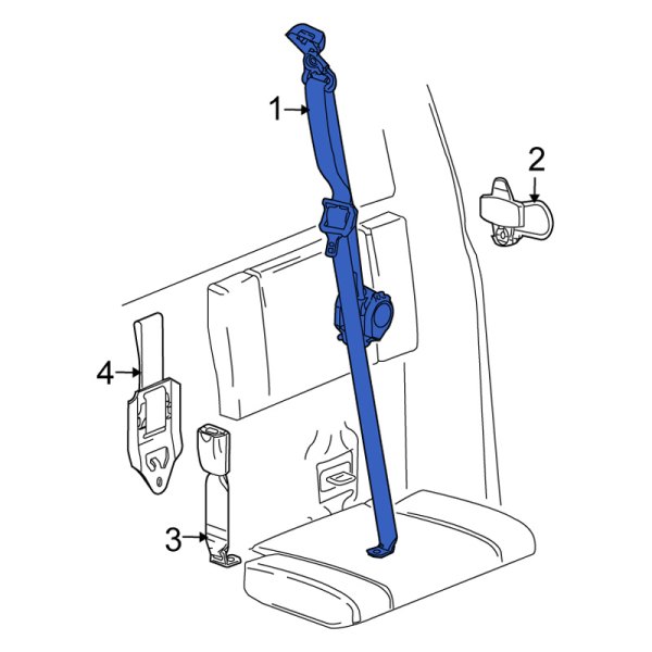 Seat Belt Lap and Shoulder Belt