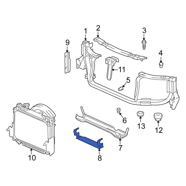 Radiator Support Baffle