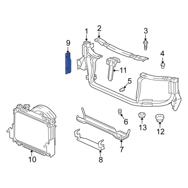 Radiator Support Baffle