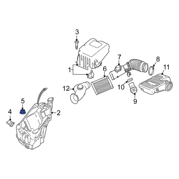 Washer Fluid Reservoir Nut