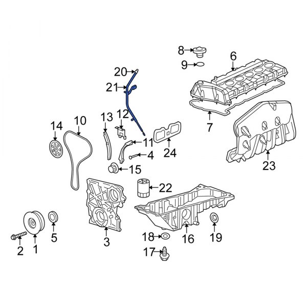 Engine Oil Dipstick Tube