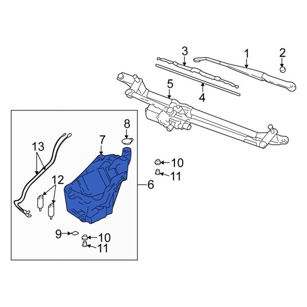 Washer Fluid Reservoir