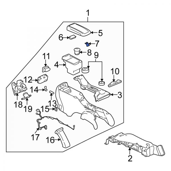 Center Console Latch