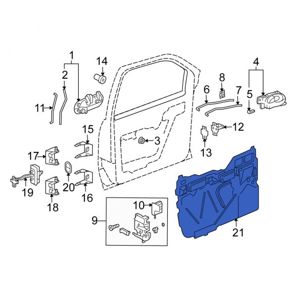 Door Water Deflector