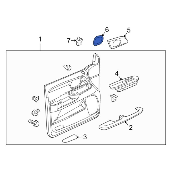 Interior Door Handle Trim