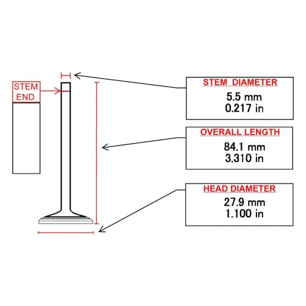 ITM Engine® RX9432 Exhaust Valve